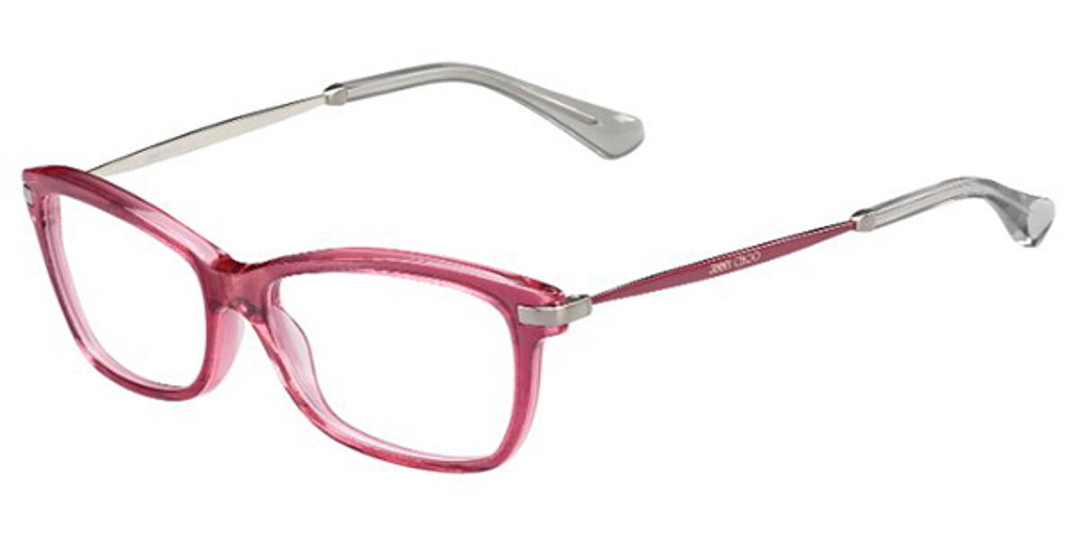 Jimmy Choo JC96 VQX Eyeglasses in Transparent Pink | SmartBuyGlasses USA