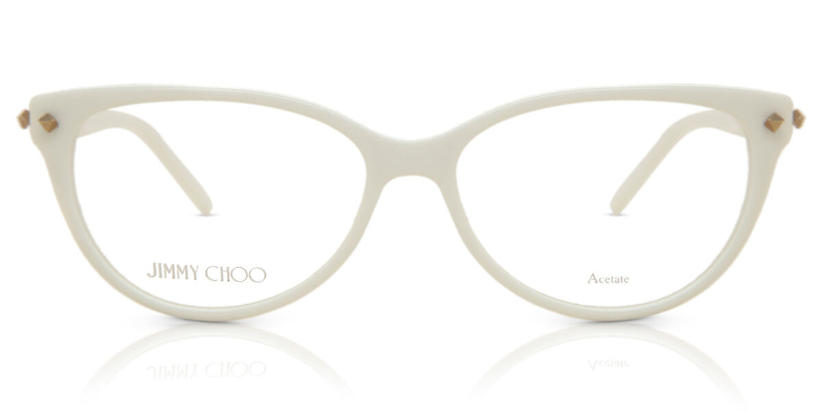 Jimmy Choo JC163 FMZ Eyeglasses in White SmartBuyGlasses USA