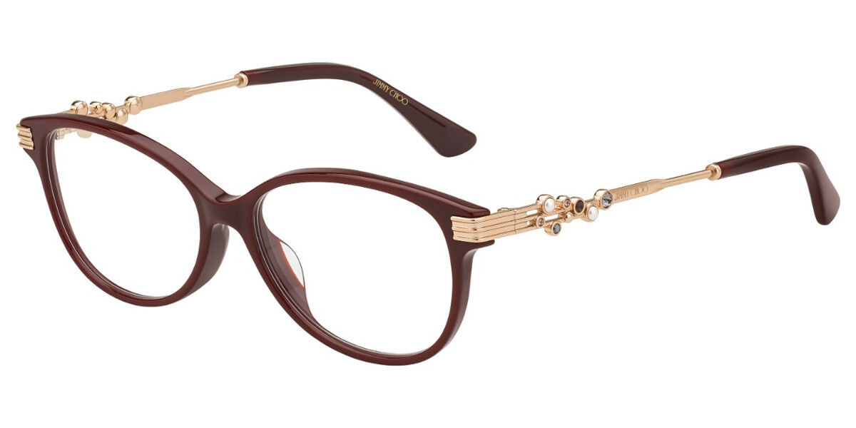 Jimmy Choo JC221/F Asian Fit LHF Glasses Red VisionDirect Australia