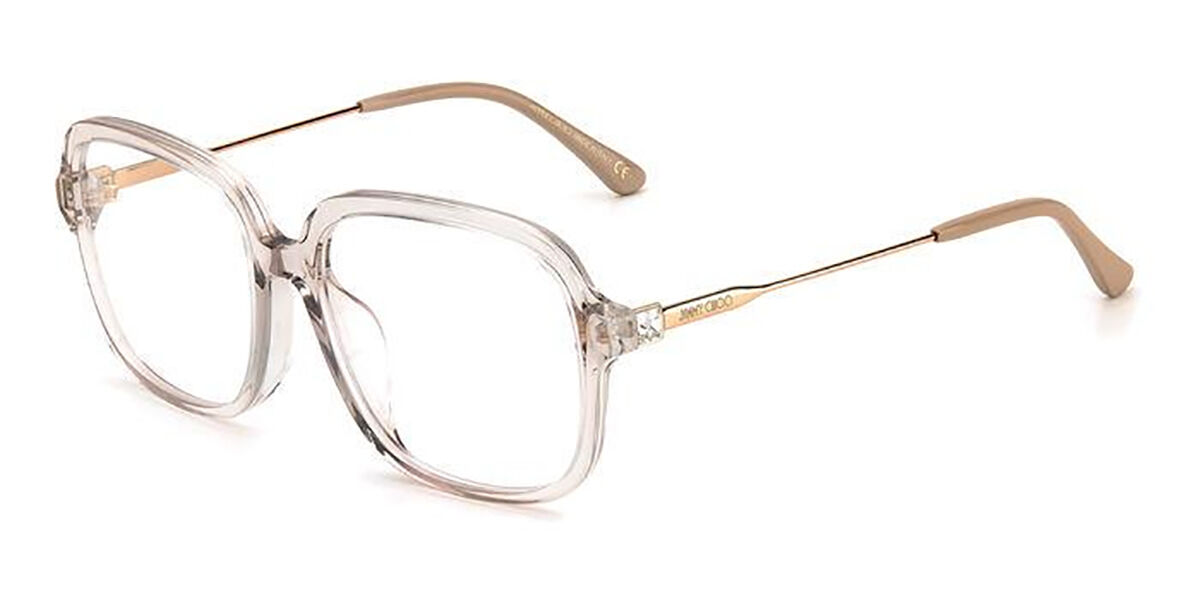 Jimmy Choo JC326/F Asian Fit FWM Eyeglasses in Transparent Brown ...