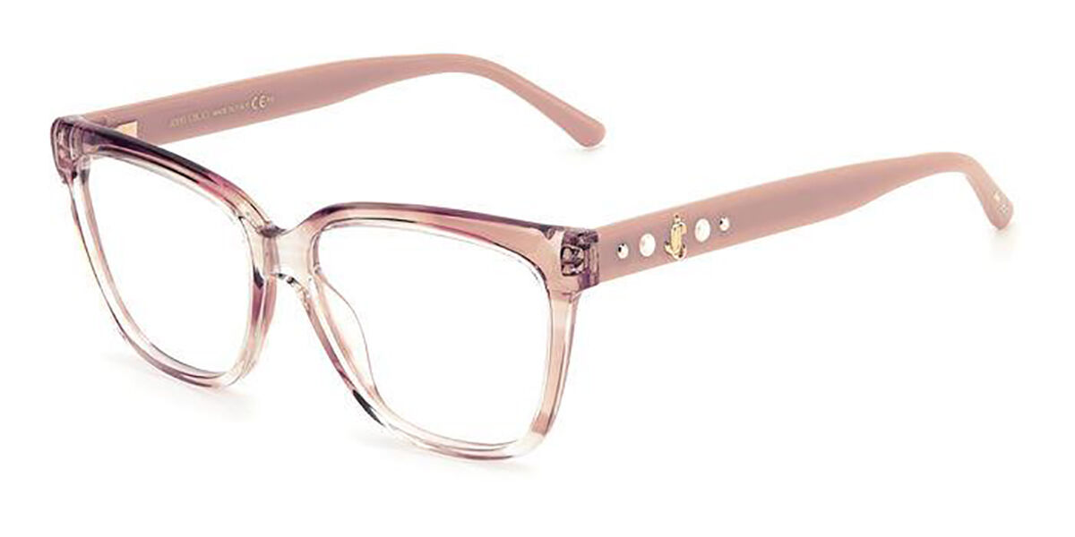 Jimmy Choo JC335 HR5 Eyeglasses in Transparent Striped Pink