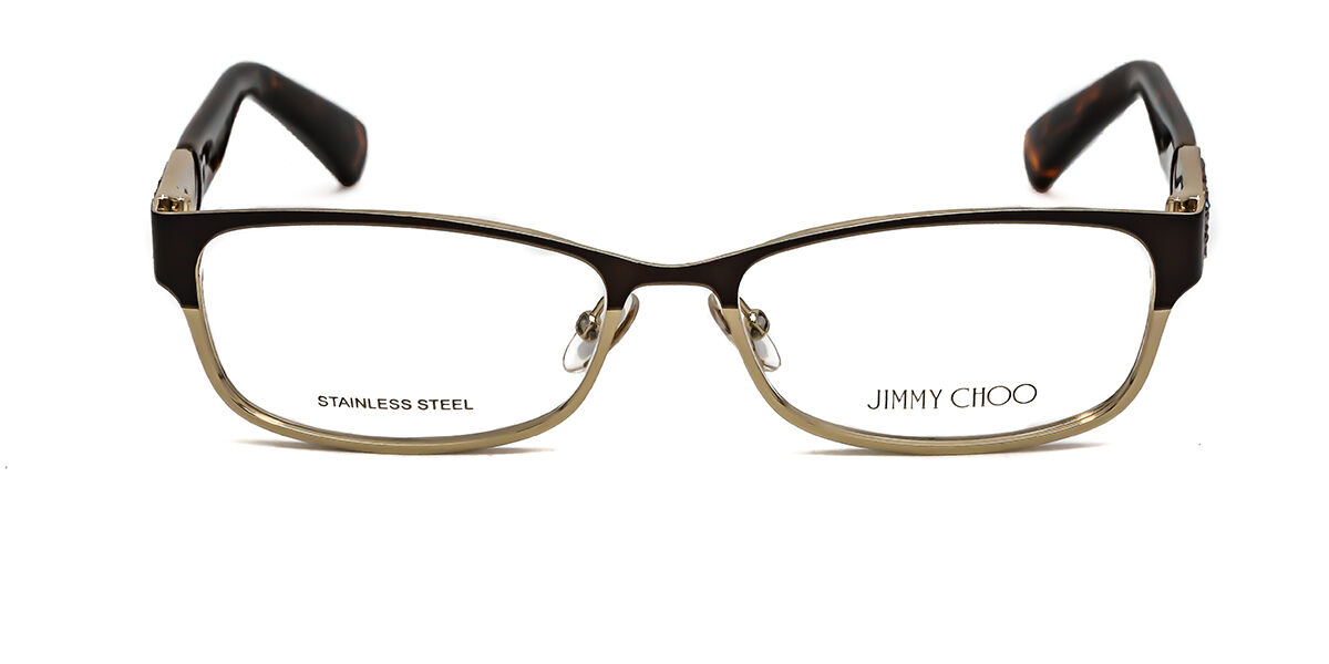 Jimmy Choo 124 0FG4 Eyeglasses in Brown Gold SmartBuyGlasses USA
