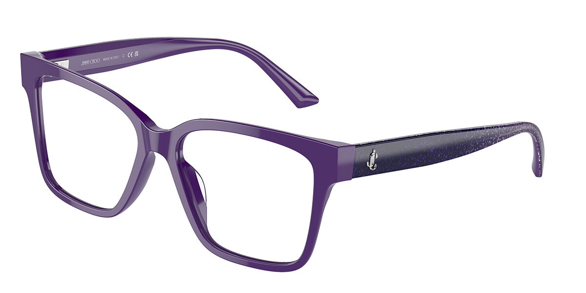 Photos - Glasses & Contact Lenses JIMMY CHOO JC3006U 5050 Women's Eyeglasses Purple Size 53  - Blue Light Block Available (Frame Only)