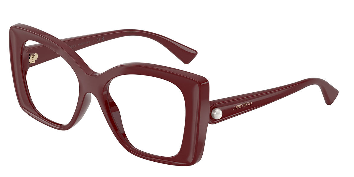 Jimmy Choo JC1001HU 5057 51 Lunettes De Vue Femme Rouges