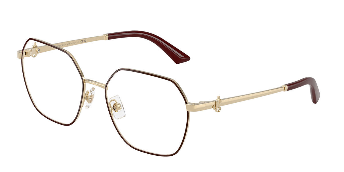 Jimmy Choo JC2023B 3025 53 Lunettes De Vue Femme Bordeaux