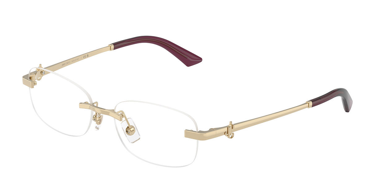 Jimmy Choo JC2025BD Asian Fit 3017 52 Lunettes De Vue Femme Dorées