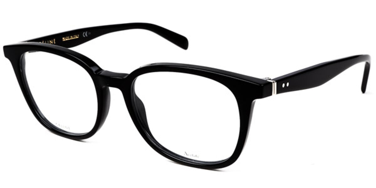 Celine CL41346 Thin Squared 807 Eyeglasses in Black | SmartBuyGlasses USA