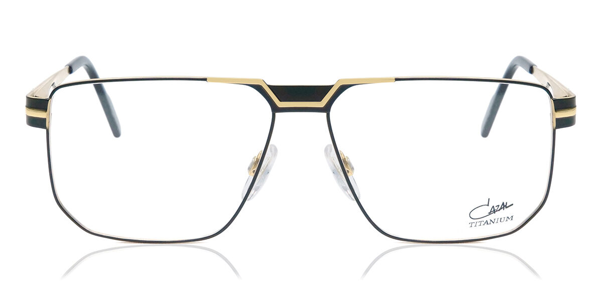 Cazal 7091 001 Eyeglasses In Black Gold Smartbuyglasses Usa 