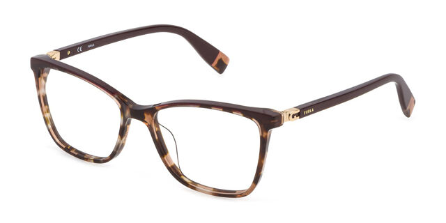 Furla VFU498V 06YD Marron Brown Tortoise Eyeglasses 