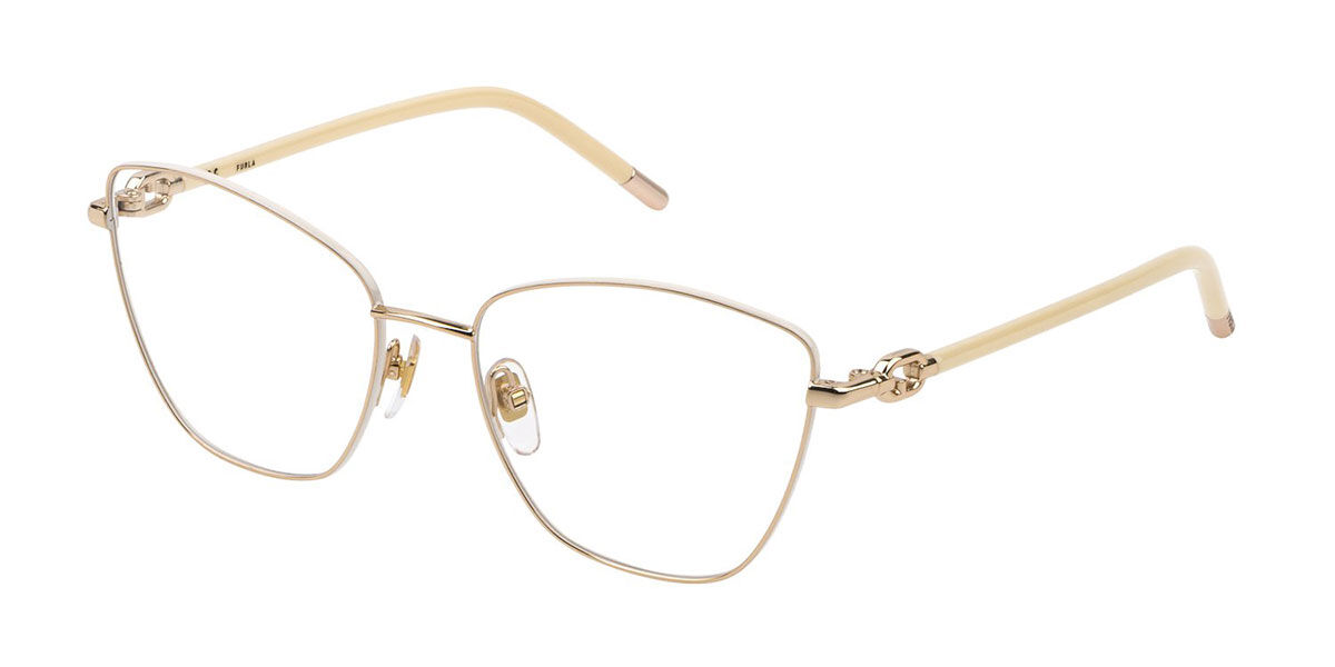 Furla VFU549 0F47 Eyeglasses in Shiny Gold Beige | SmartBuyGlasses USA