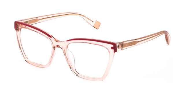 Furla VFU682 09TU Glossy Transparent Peach Eyeglasses  display picture 2