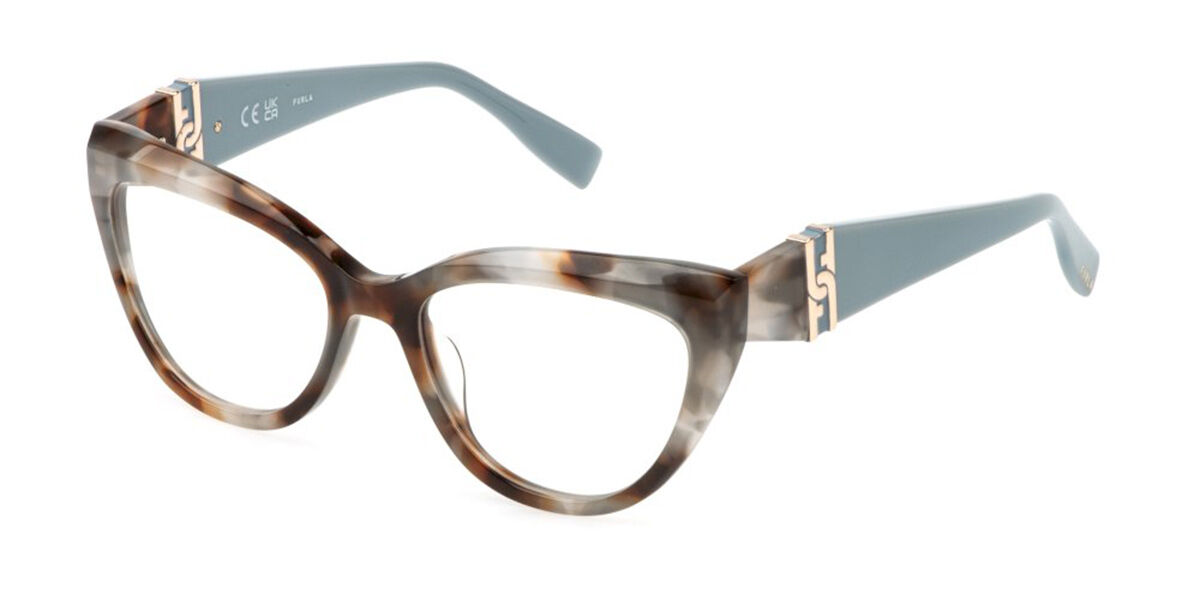 Furla VFU867 03KA 54 Sköldpaddemönstradeshell Glasögon (Endast Båge) Kvinna
