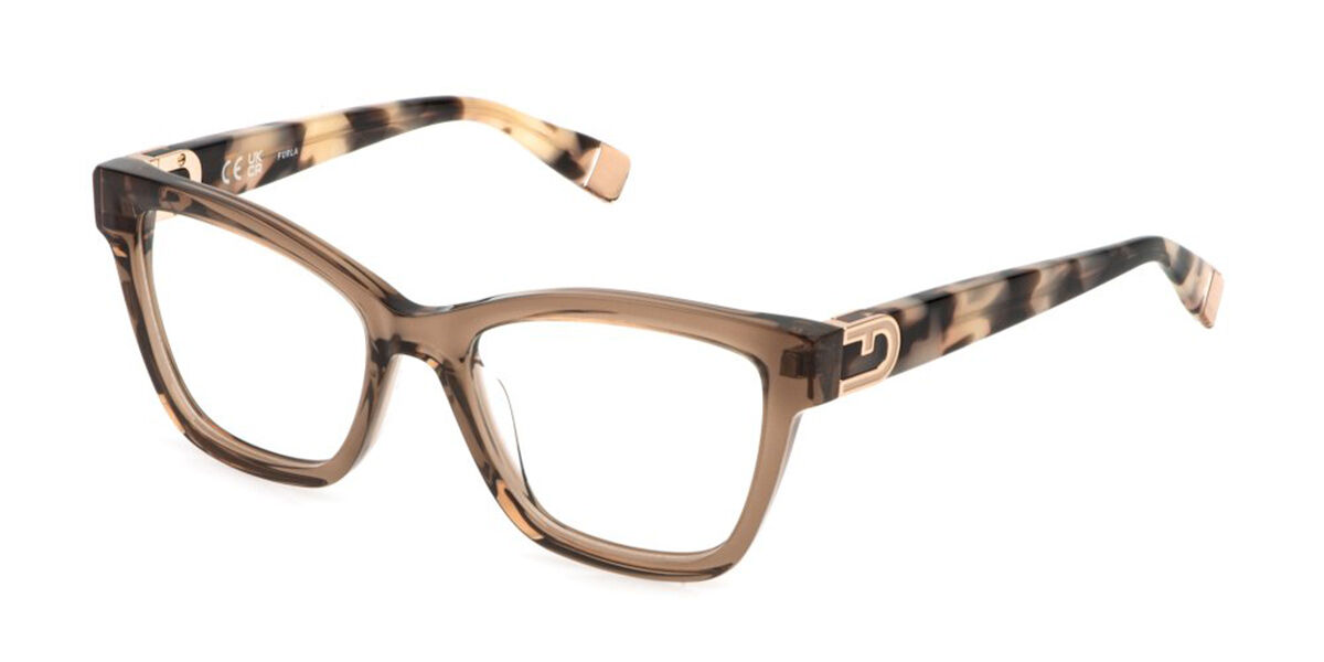 Furla VFU865 Men's Glasses, Brown, Size 52 Furla VFU865 Men's Glasses, Brown, Size 52