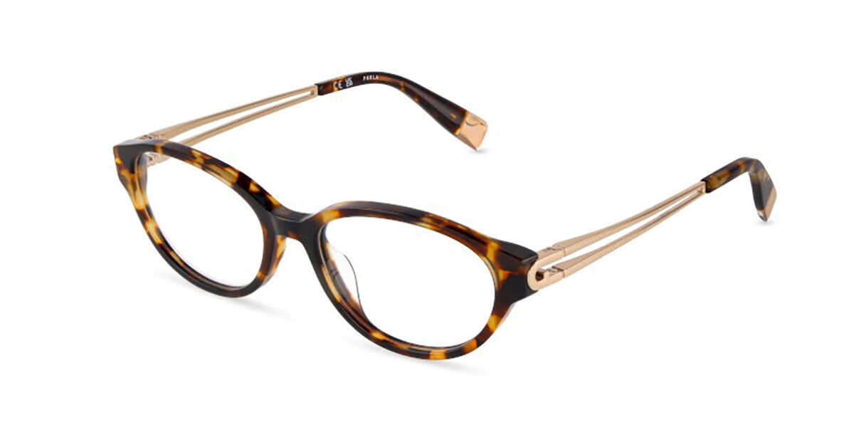 Furla VFUB31 0741 Men's Glasses Tortoiseshell Size 53 - Free Lenses - Blue Light Block Available