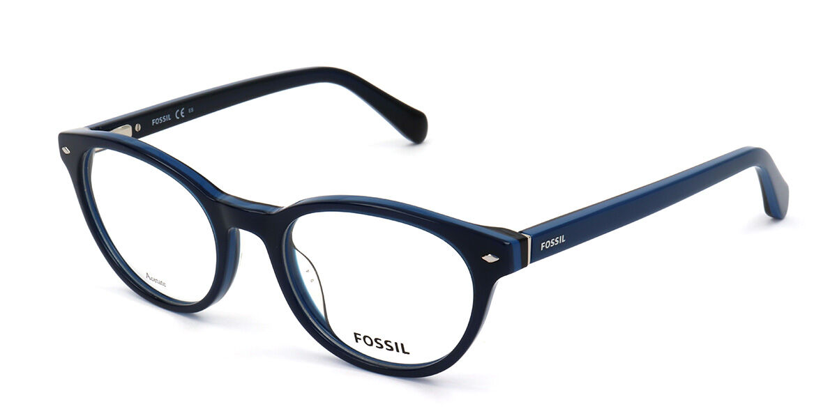 Fossil FOS 7074 PJP Oval Blue Eyeglasses | SmartBuyGlasses US