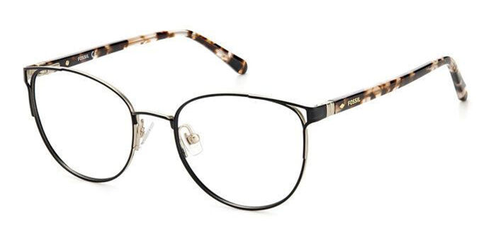 Fossil Fos 7114 Womens Plastic Eyeglass Frame 0807 Black 52-17 FOS 7114 Eyeglasses - Fossil Authorized Retailer  main image 2