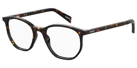 Levi's Men's LV 1029 Round Prescription Eyewear Frames, Green/Demo Lens, 48  mm, 24mm