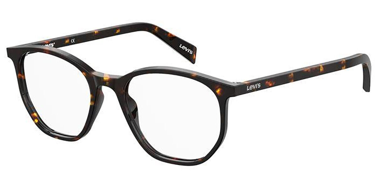 Levi's LV 1002 086 Glasses Dark Havana | VisionDirect Australia