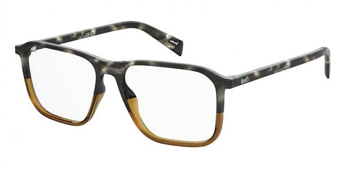 Levi's LV 1035 MOI Eyeglasses in Transparent Brown Grey Tortoise ...