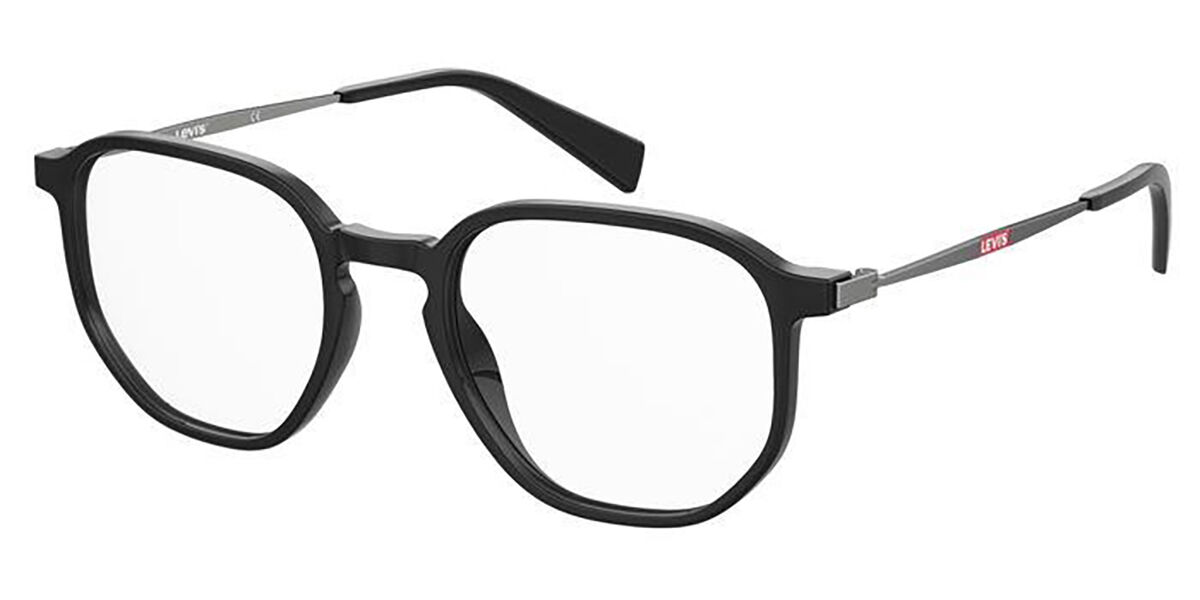 Photos - Glasses & Contact Lenses Levis Levi's Levi's LV 1058 807 Men's Eyeglasses Black Size 50  - Bl (Frame Only)