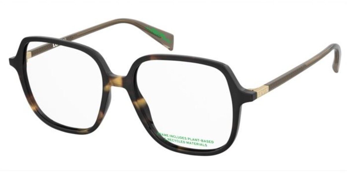 Levi's Lv 1097 086 Women's Glasses Tortoiseshell Size 53 - Free Lenses - Blue Light Block Available In Red