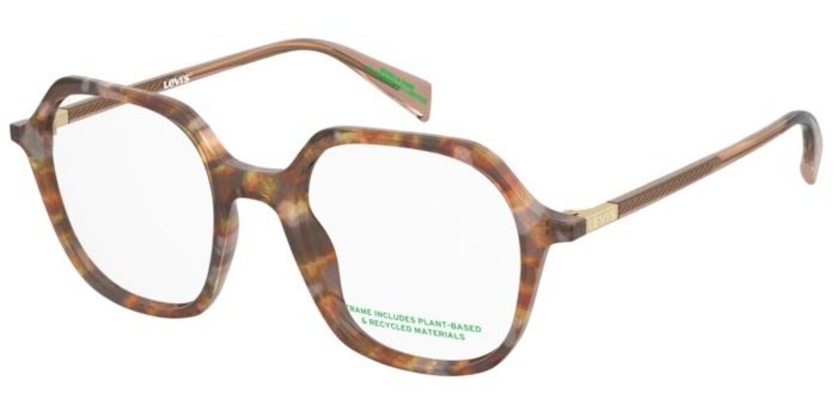 Levi's Lv 1098 L93 Women's Glasses Brown Size 50 - Free Lenses - Blue Light Block Available In Pink