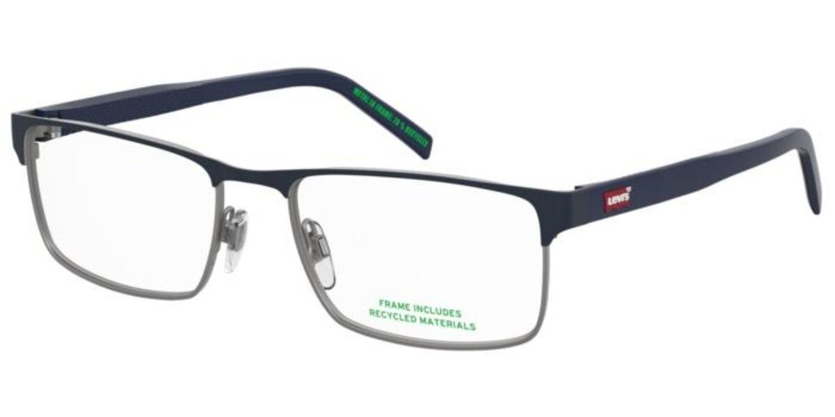 Levi's Lv 5092 9t9 Men's Glasses Blue Size 56 - Free Lenses - Blue Light Block Available In Red