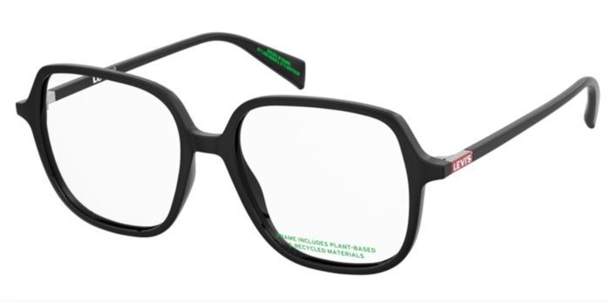Levi's Lv 1097 807 Women's Glasses Black Size 53 - Free Lenses - Blue Light Block Available