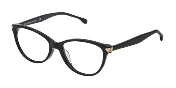 Photos - Glasses & Contact Lenses Lozza VL4138 0BLK Men's Eyeglasses Black Size 53  - Blue (Frame Only)