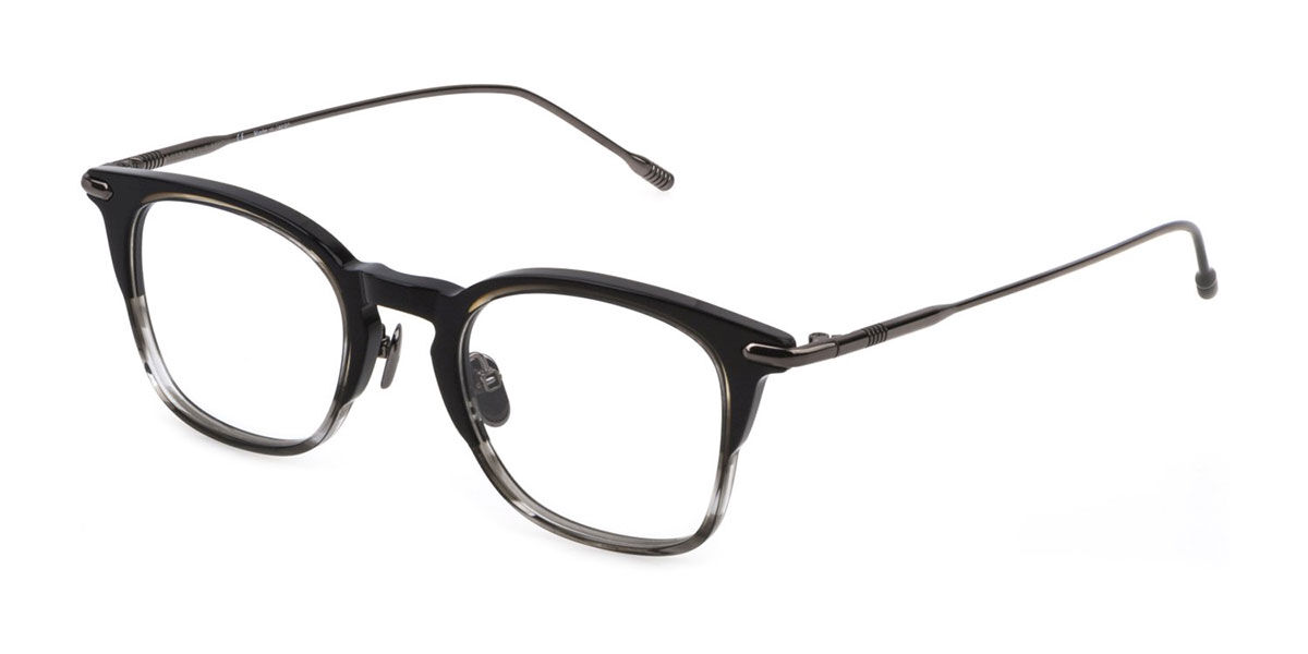 Lozza VL4271 01EL Men's Eyeglasses Black Size 48 (Frame Only) - Blue Light Block Available