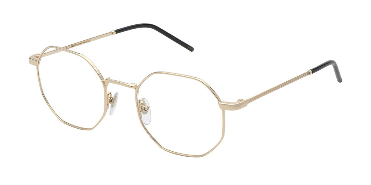 Lozza VL2418 Treviso 1 0300 Men's Eyeglasses Gold Size 52 (Frame Only) - Blue Light Block Available