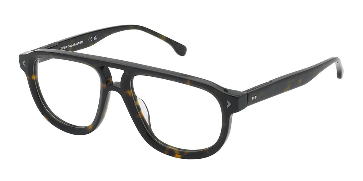 Lozza VL4330 Zilo 2.0 722Y Men's Eyeglasses Tortoiseshell Size 55 (Frame Only) - Blue Light Block Available