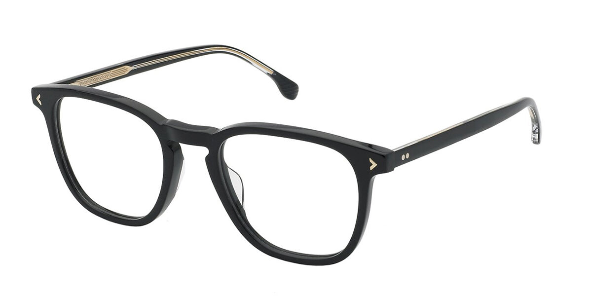 Lozza VL4331 Amalfi 1 0700 Men's Eyeglasses Black Size 52 (Frame Only) - Blue Light Block Available