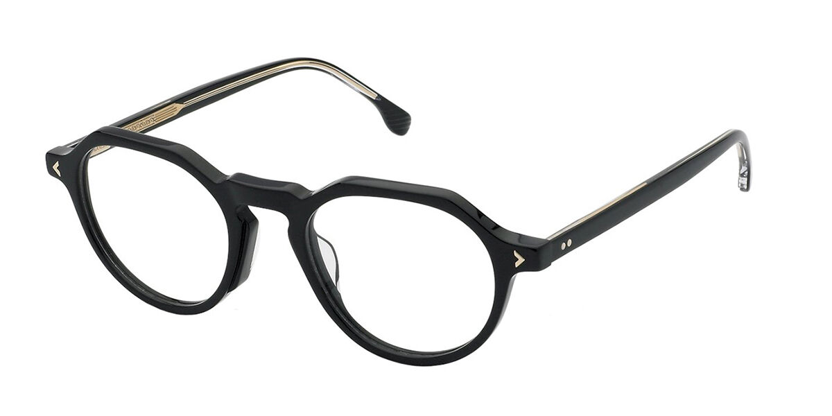 Lozza VL4333 Amalfi 3 0700 Men's Eyeglasses Black Size 50 (Frame Only) - Blue Light Block Available