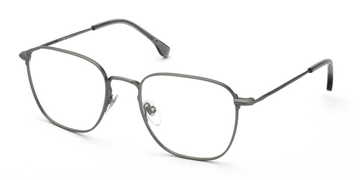 Lozza VL2428 Gubbio 1 0613 Men's Eyeglasses Silver Size 54 (Frame Only) - Blue Light Block Available