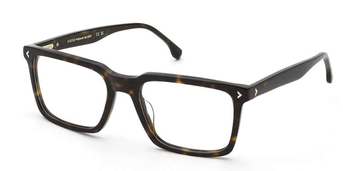 Lozza VL4371 Arezzo 2 0722 Men's Eyeglasses Tortoiseshell Size 56 (Frame Only) - Blue Light Block Available