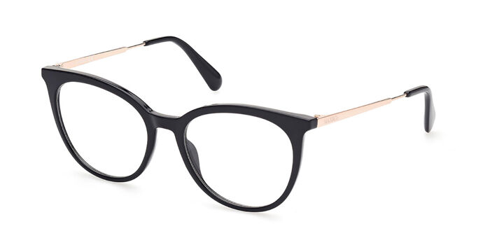 Max & Co. EYEGLASSES MO5040-001-54 New with case Max & Co. MO5040 001 Shiny Black Eyeglasses | SmartBuyGlasses US main image 2