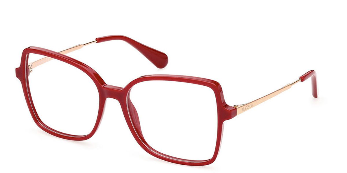 Max & Co. MO5009 069 Glasses Shiny Burgundy | VisionDirect Australia