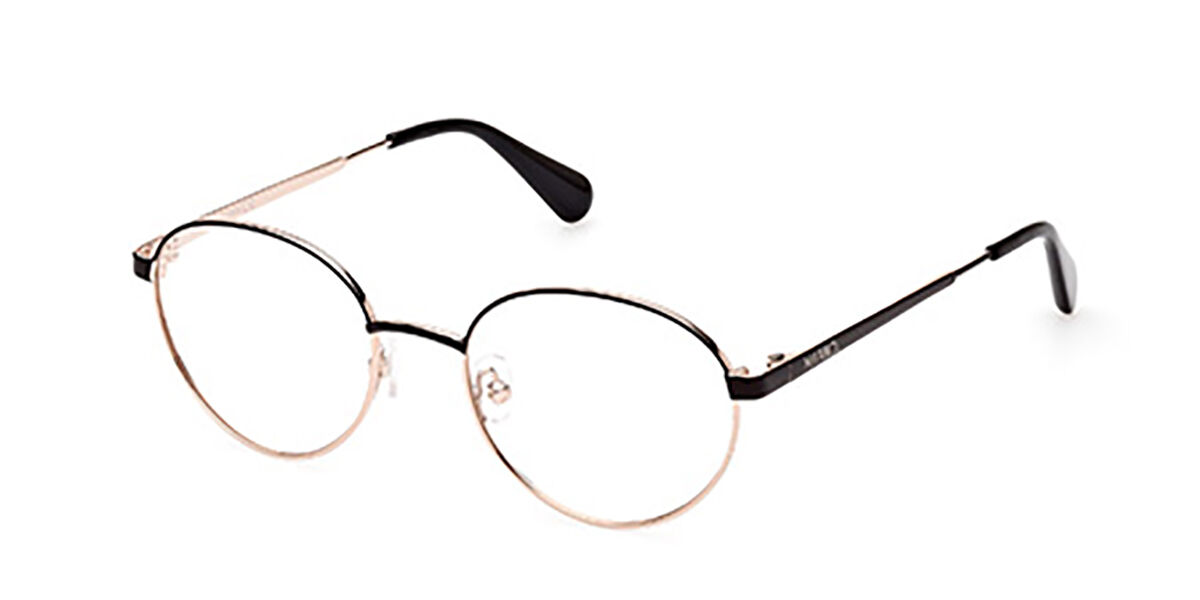 Max & Co. MO5090 005 Eyeglasses in Black Gold SmartBuyGlasses USA
