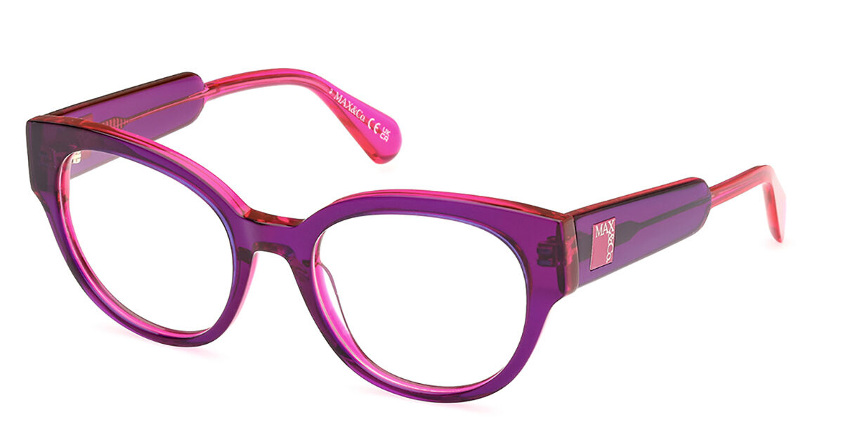 Photos - Glasses & Contact Lenses MAX&Co. Max & Co. Max & Co. MO5128 083 Women's Eyeglasses Purple Size 51 (Frame On 