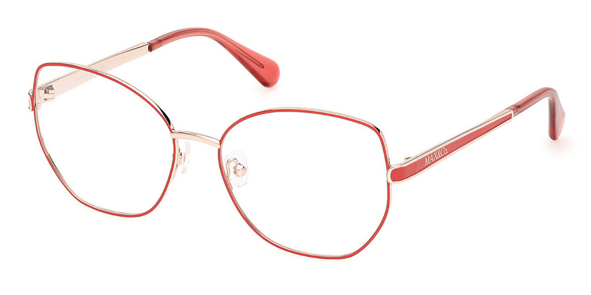 Photos - Glasses & Contact Lenses MAX&Co. Max & Co. Max & Co. MO5140 066 Women's Eyeglasses Red Size 56  (Frame Only)