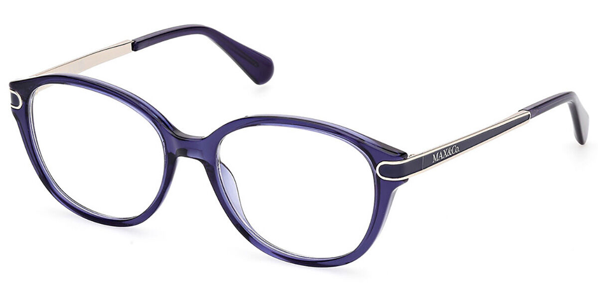 Photos - Glasses & Contact Lenses MAX&Co. Max & Co. Max & Co. MO5171 090 Women's Eyeglasses Blue Size 51  - Blue Light Block Available (Frame Only)