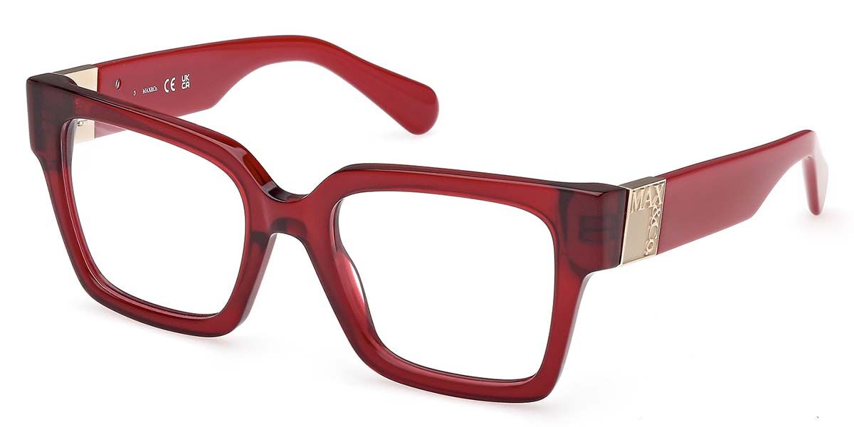 Photos - Glasses & Contact Lenses MAX&Co. Max & Co. Max & Co. MO5175 066 Women's Eyeglasses Red Size 51  - Blue Light Block Available (Frame Only)