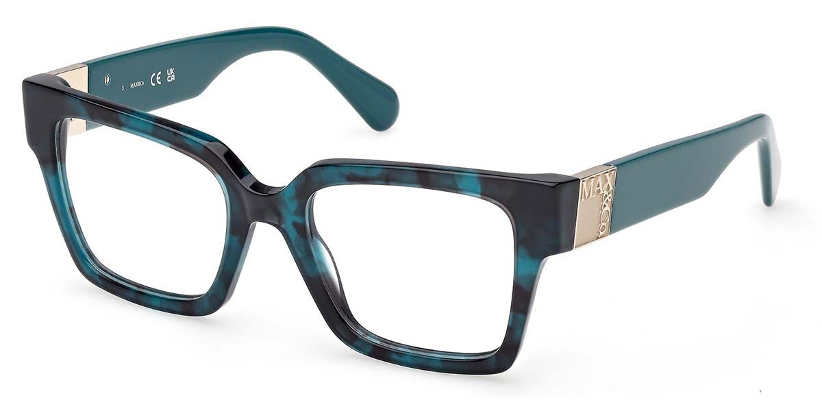 Photos - Glasses & Contact Lenses MAX&Co. Max & Co. Max & Co. MO5175 55A Women's Eyeglasses Tortoiseshell Size 51  - Blue Light Block Available (Frame Only)