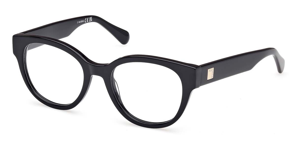 Photos - Glasses & Contact Lenses MAX&Co. Max & Co. Max & Co. MO5180 001 Women's Eyeglasses Black Size 52  - Blue Light Block Available (Frame Only)