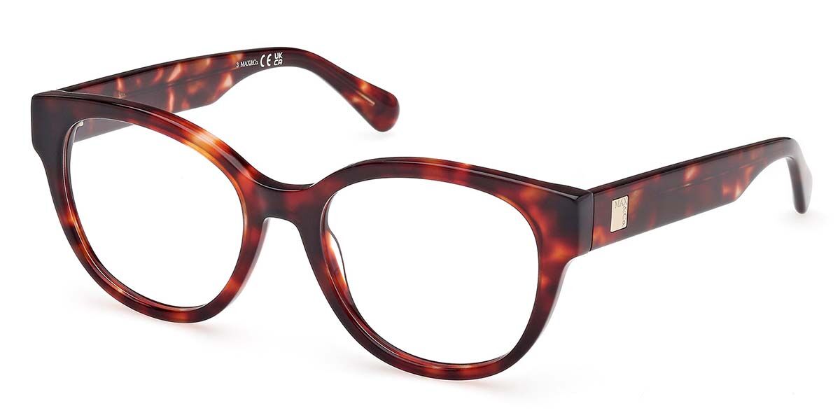 Photos - Glasses & Contact Lenses MAX&Co. Max & Co. Max & Co. MO5180 054 Women's Eyeglasses Tortoiseshell Size 52  - Blue Light Block Available (Frame Only)