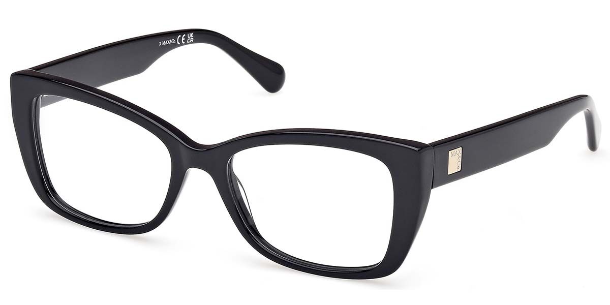 Photos - Glasses & Contact Lenses MAX&Co. Max & Co. Max & Co. MO5181 001 Women's Eyeglasses Black Size 51  - Blue Light Block Available (Frame Only)