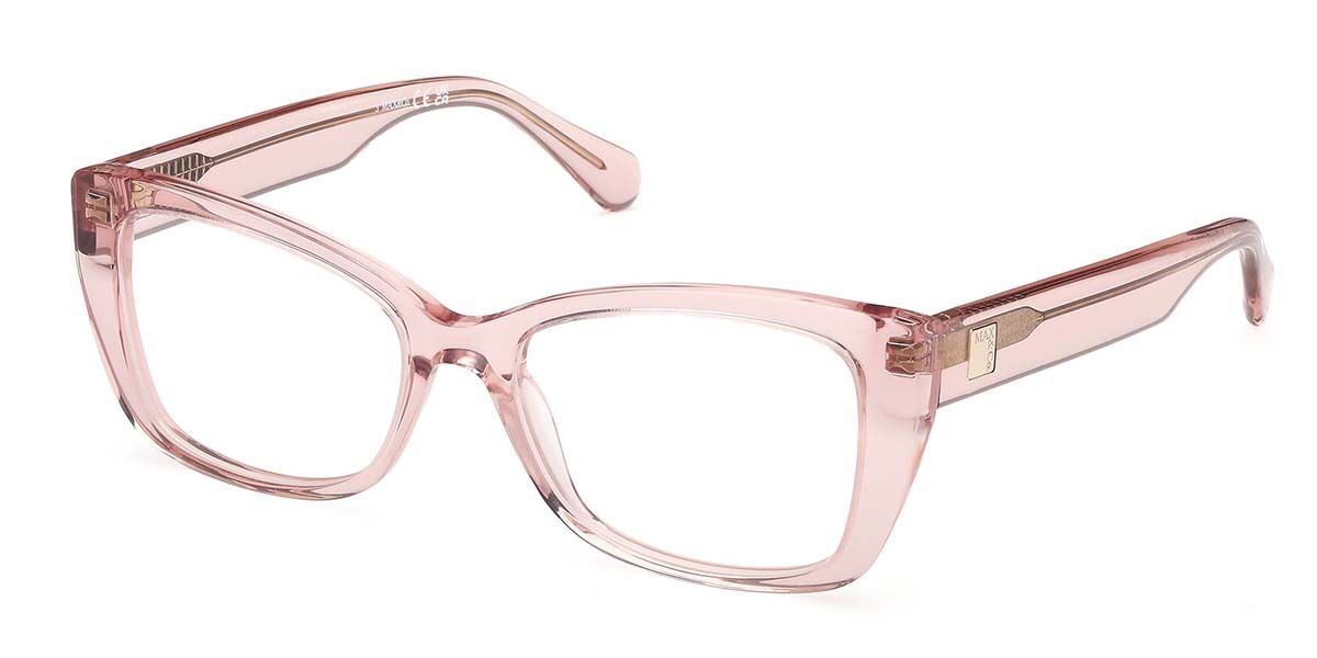 Photos - Glasses & Contact Lenses MAX&Co. Max & Co. Max & Co. MO5181 072 Women's Eyeglasses Pink Size 53  - Blue Light Block Available (Frame Only)