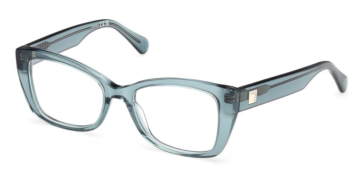 Photos - Glasses & Contact Lenses MAX&Co. Max & Co. Max & Co. MO5181 096 Women's Eyeglasses Green Size 53  - Blue Light Block Available (Frame Only)