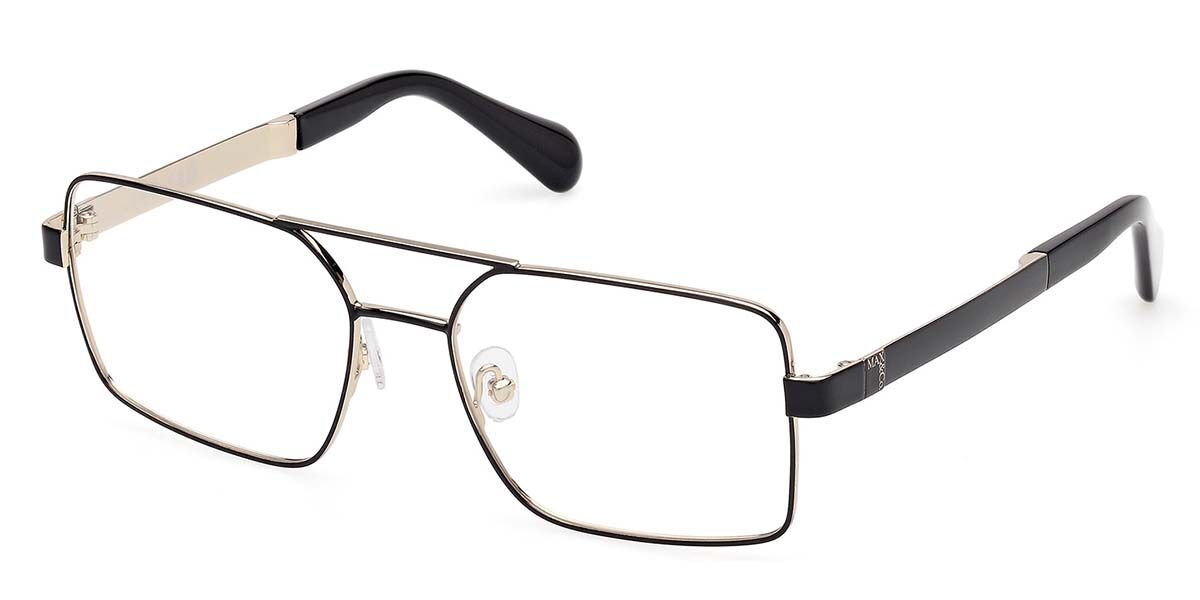 Photos - Glasses & Contact Lenses MAX&Co. Max & Co. Max & Co. MO5182 001 Women's Eyeglasses Black Size 54  - Blue Light Block Available (Frame Only)